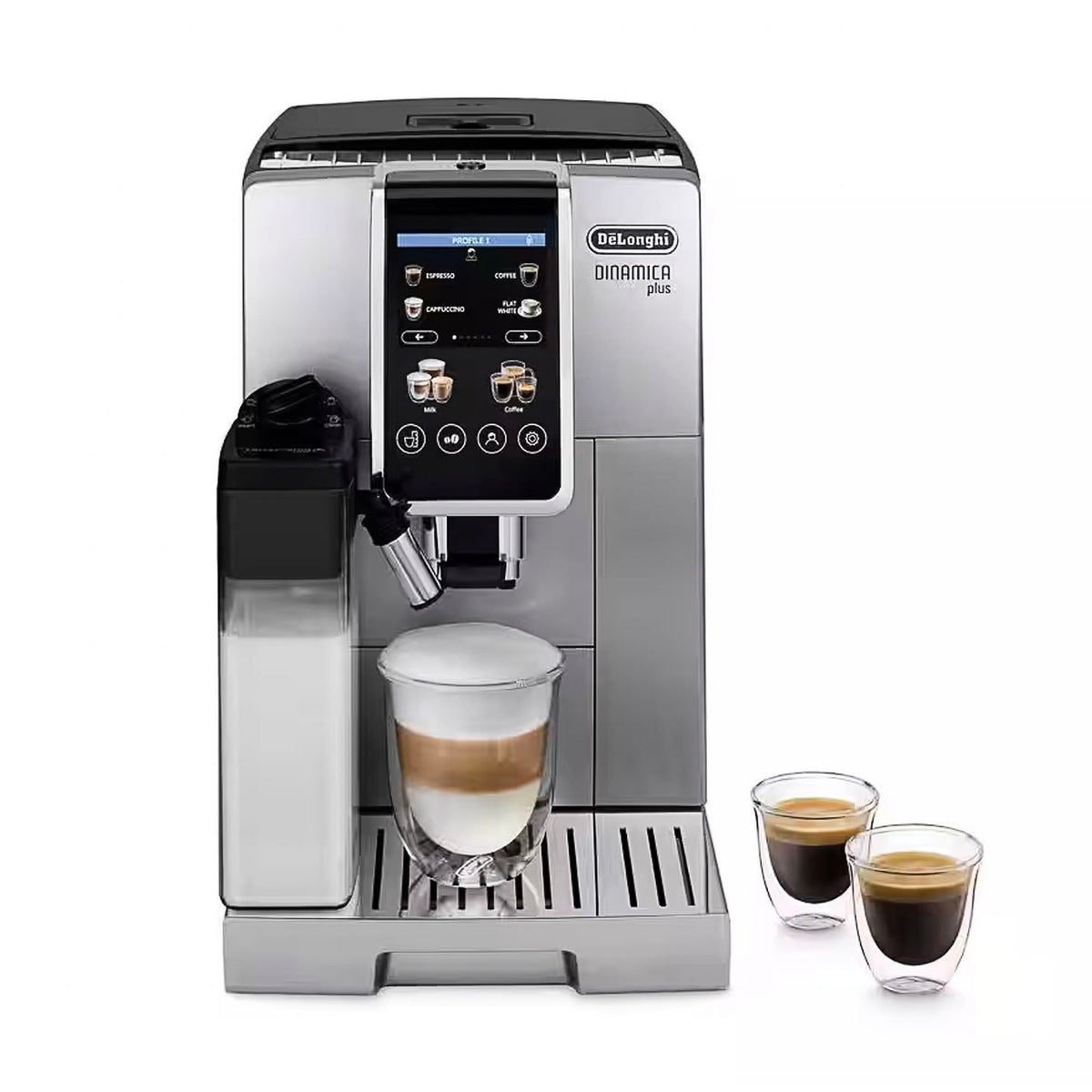 Delonghi Dinamica Plus Silver Automatic Espresso Machine