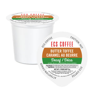 ECS Coffee Decaf Butter Toffee Single Serve Coffee 24 Pack