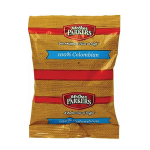 Mother Parkers 100% Colombian Coffee, (1.75 oz) 64 Packets
