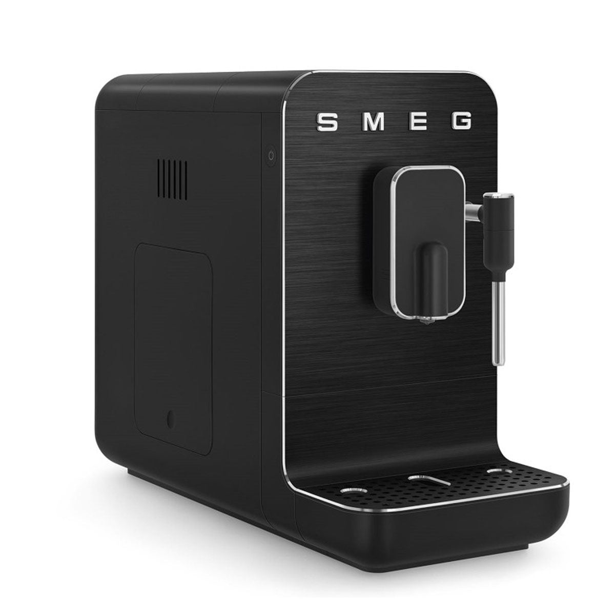 Smeg Super Automatic Espresso Machine with Steam Wand, Full Black BCC