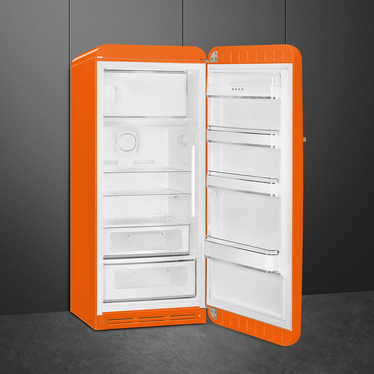 Smeg 50's Retro Style 1.3 Cu. Ft. Orange Compact Refrigerator, Fred's  Appliance