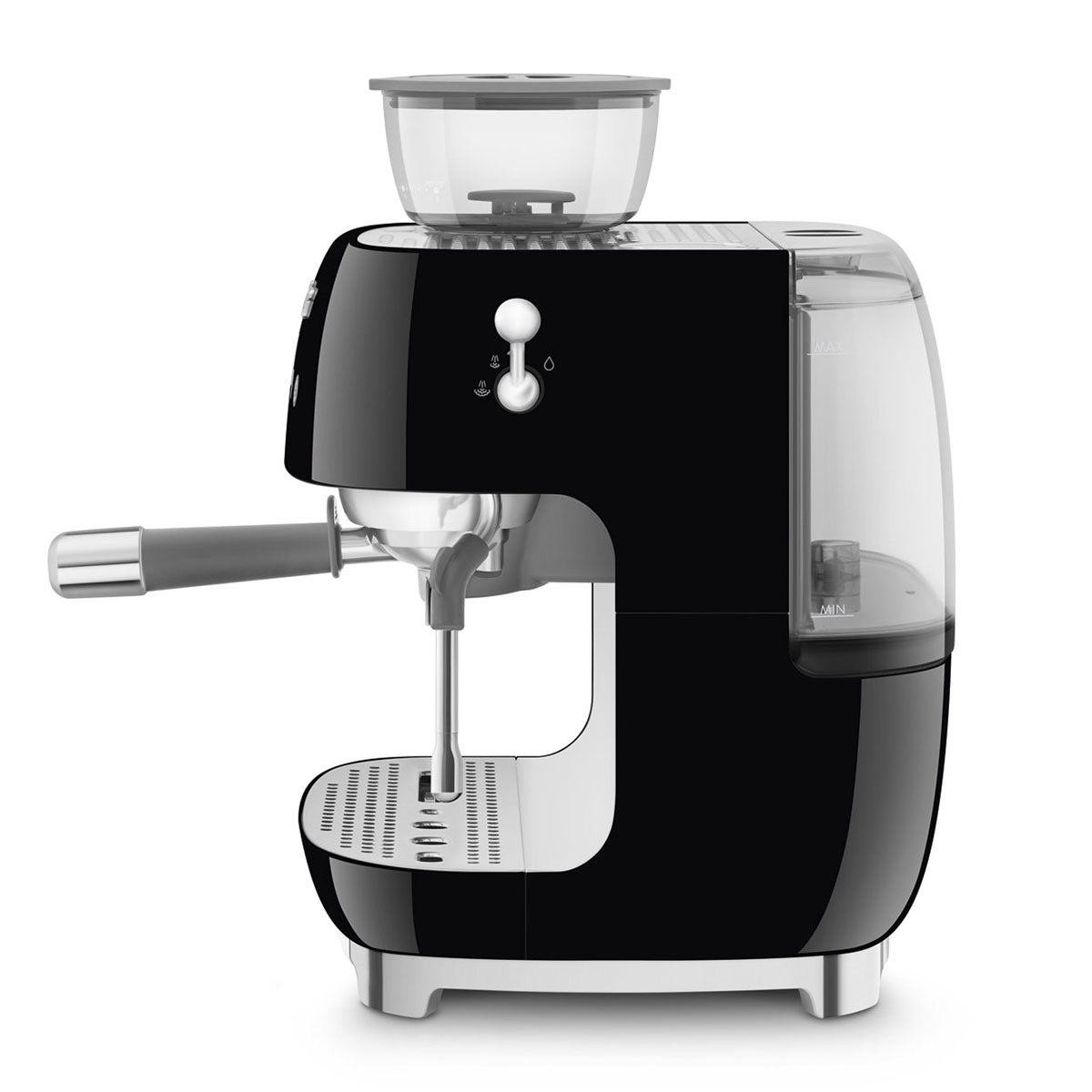 SMEG Manual Espresso Machine, Black EGF03BLUS ECS Coffee
