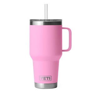 YETI Rambler 35 oz. Mug With Straw Lid, Power Pink