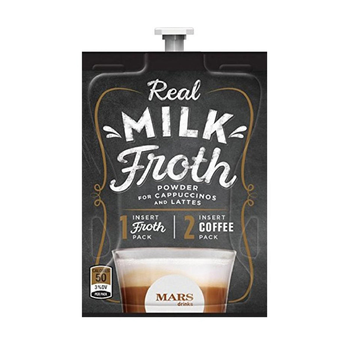 Flavia Real Milk Froth Powder Freshpacks (18 Count or 72 Case