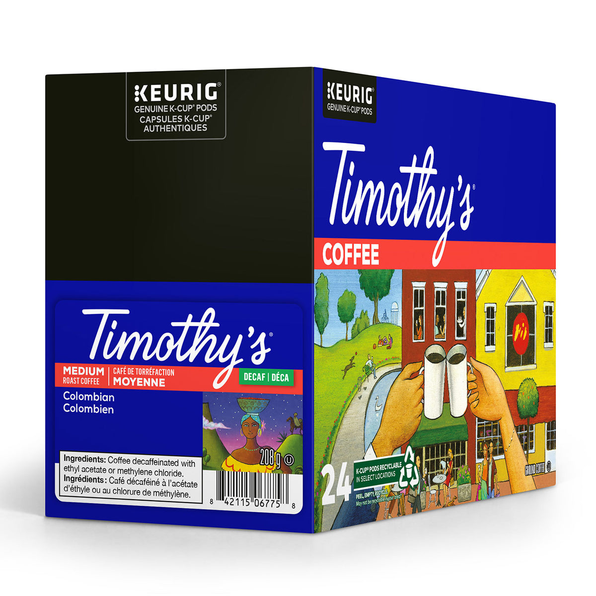 timothy's colombian decaf coffee keurig k cups