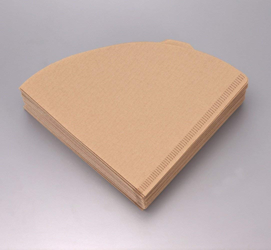 Hario V60 Natural Paper Coffee Filters Size 02, 100 Count ECS Coffee