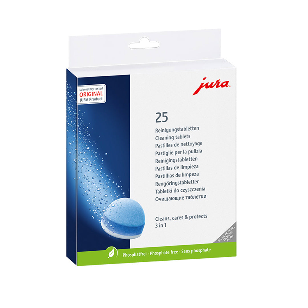 Jura 3Phase Cleaning Tablets, 25 Pack ECS Coffee