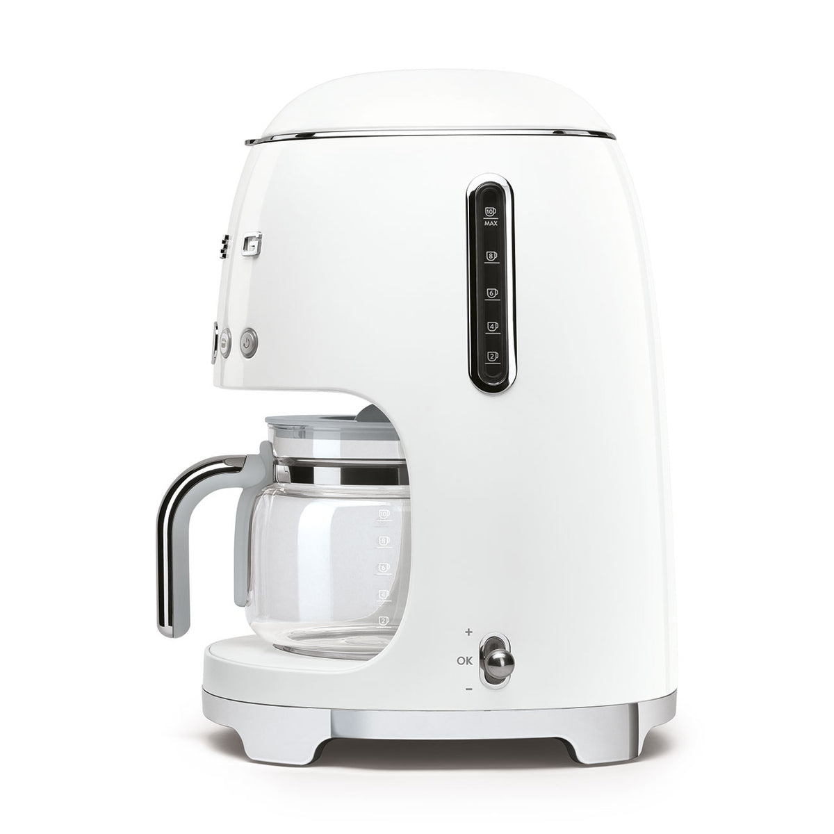 Smeg 50s Style Drip Filter Coffee Machine, White DCF02WHUS ECS Coffee