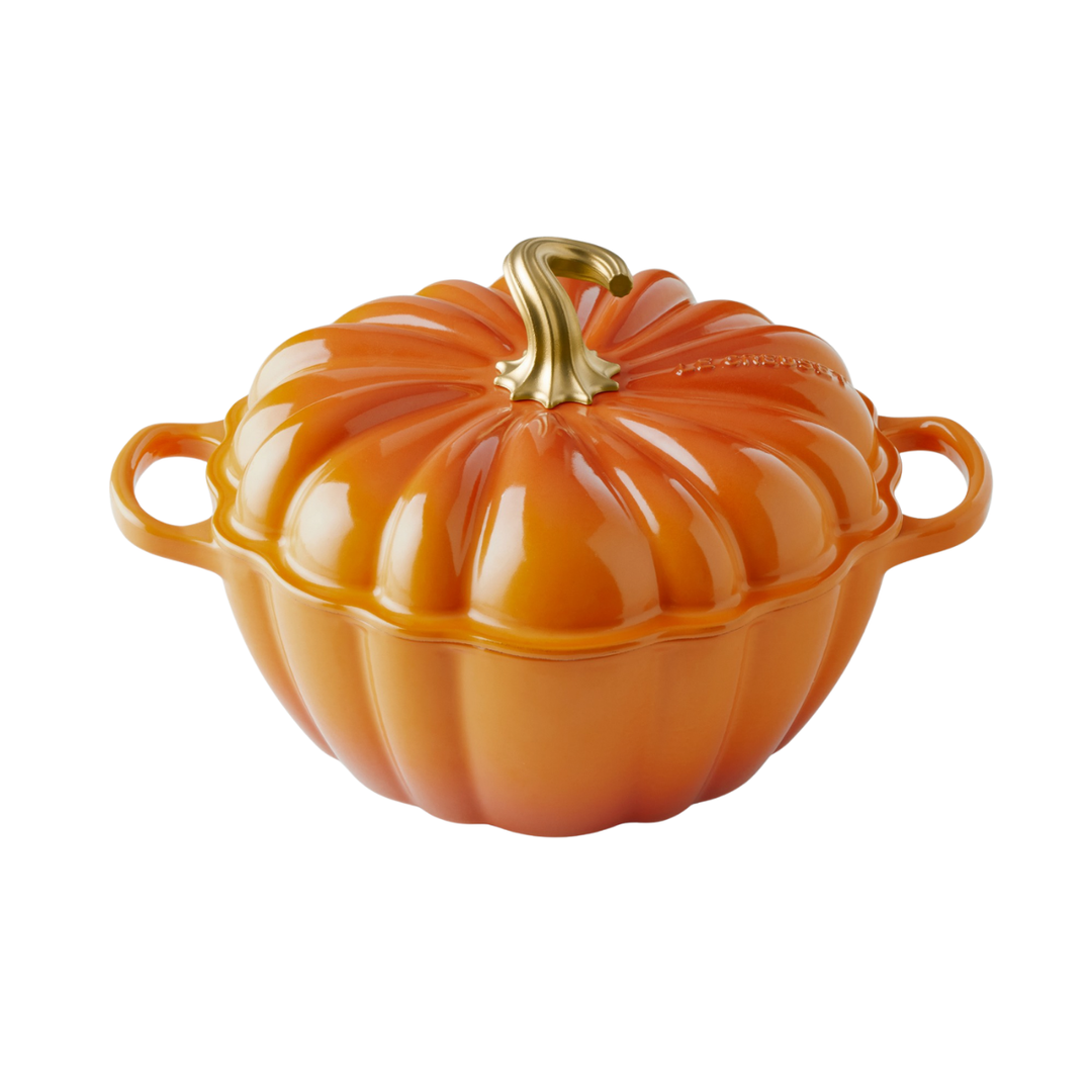 Le Creuset Enamelled 4-Qt Cast Iron Pumpkin Cocotte, Persimmon