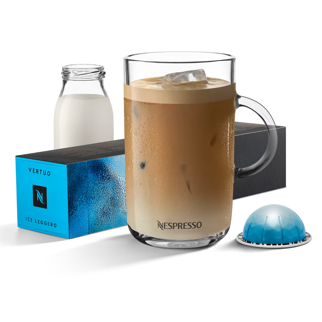 Nespresso Vertuo Iced Leggero 80ml Coffee Pods, 10 Pack