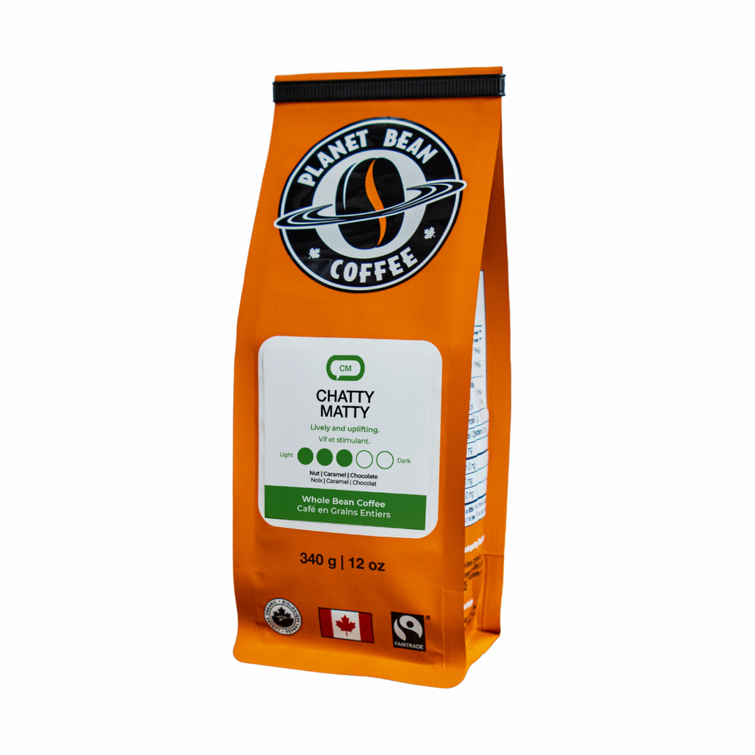 Planet Bean Chatty Matty Whole Bean Coffee 12 oz.