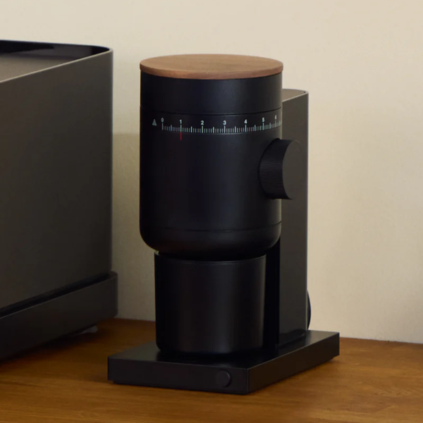 Fellow Opus 2 All Purpose Grinder, Matte Black & Walnut #FLLW-1222BA-NA
