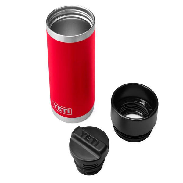 YETI Rambler 18oz. Bottle with Hot Shot Cap, Rescue Red