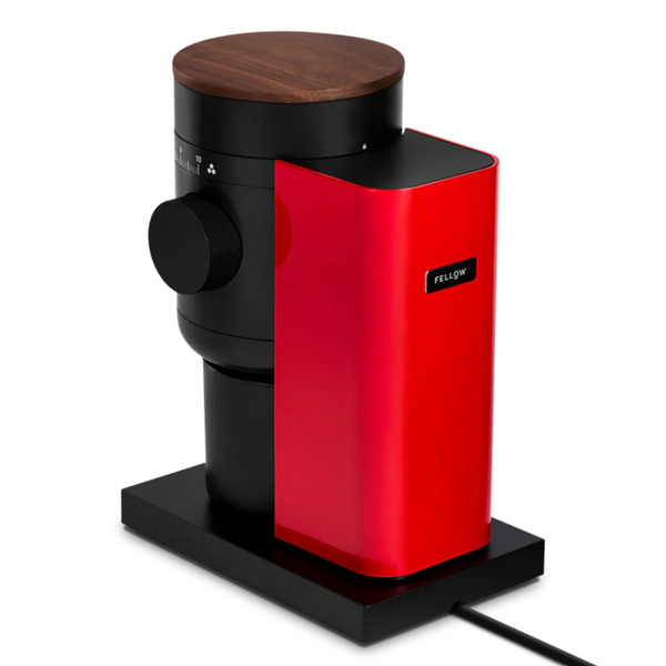 Fellow Opus 2 All Purpose Grinder, Cherry Red & Walnut #FLLW-1222CH-NA