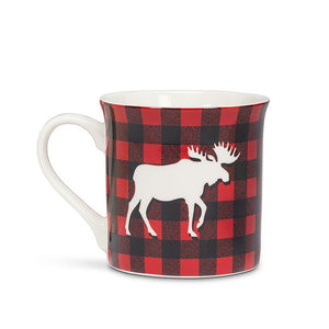 Abbott Lumberjack Plaid Moose Mug, 12 oz.