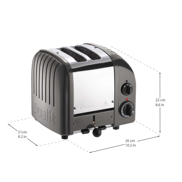 Dualit NewGen Classic Toaster 2-Slot, Metallic Charcoal #27154