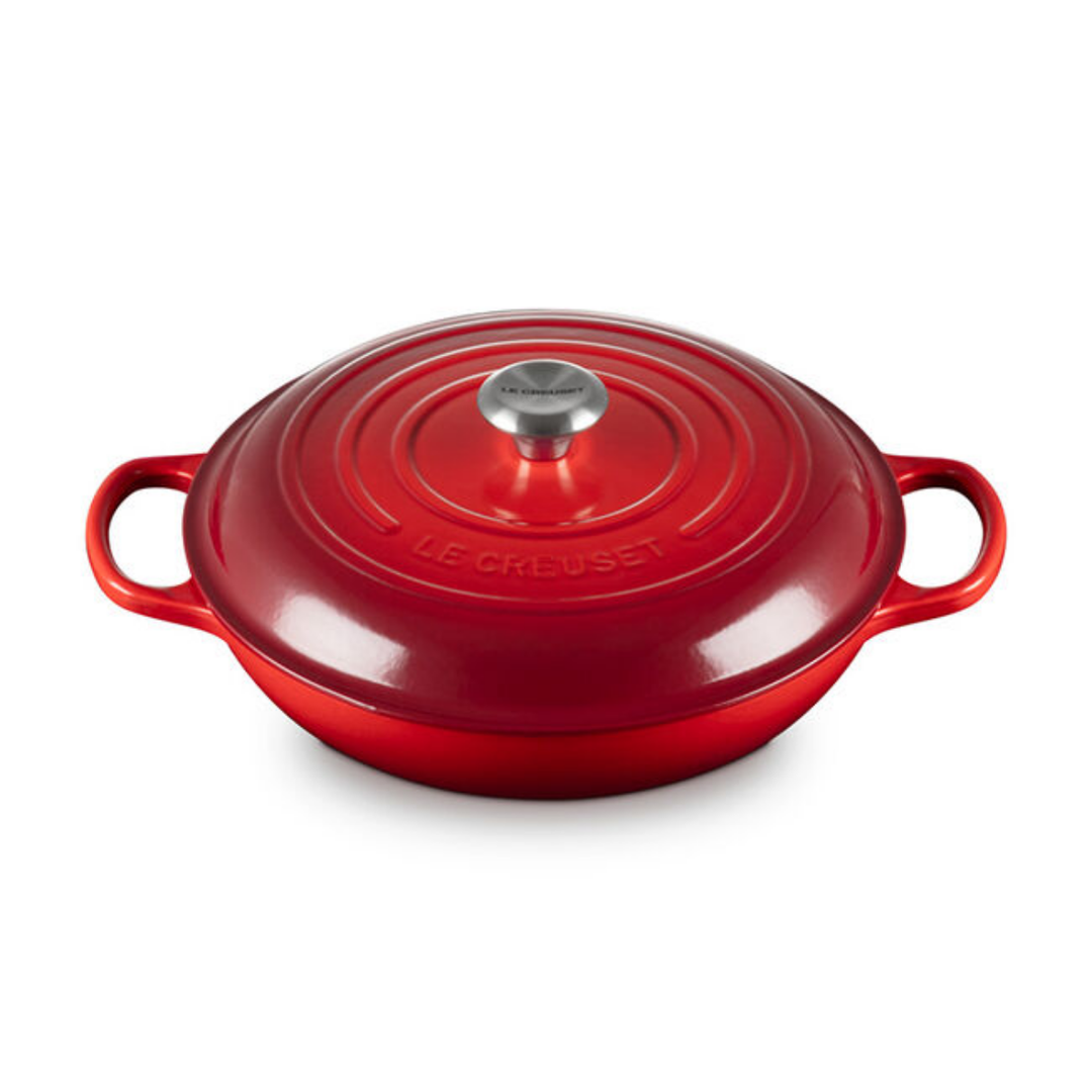 Le Creuset Signature Cast-Iron Braiser 3.5L, Cerise