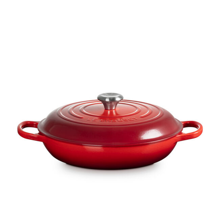 Le Creuset Signature Cast-Iron Braiser 3.5L, Cerise
