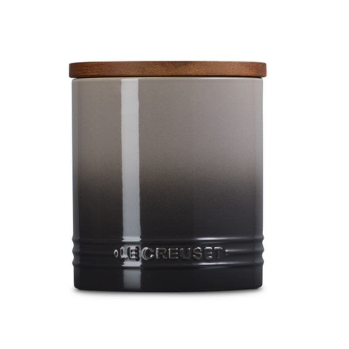 Le Creuset 1.1L Storage Cannister with Wooden Lid, Oyster