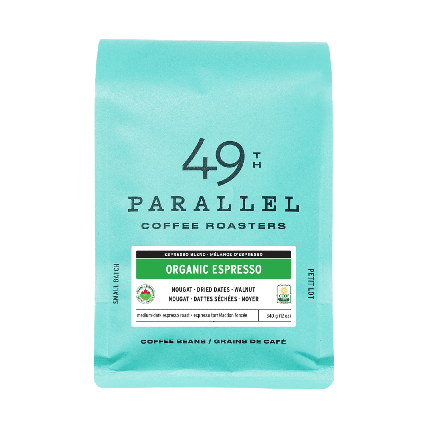 49th Parallel Organic Whole Bean Espresso, 340g