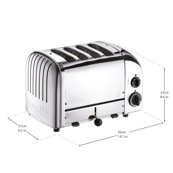 Dualit NewGen Classic Toaster 4-Slot, Chrome #47150
