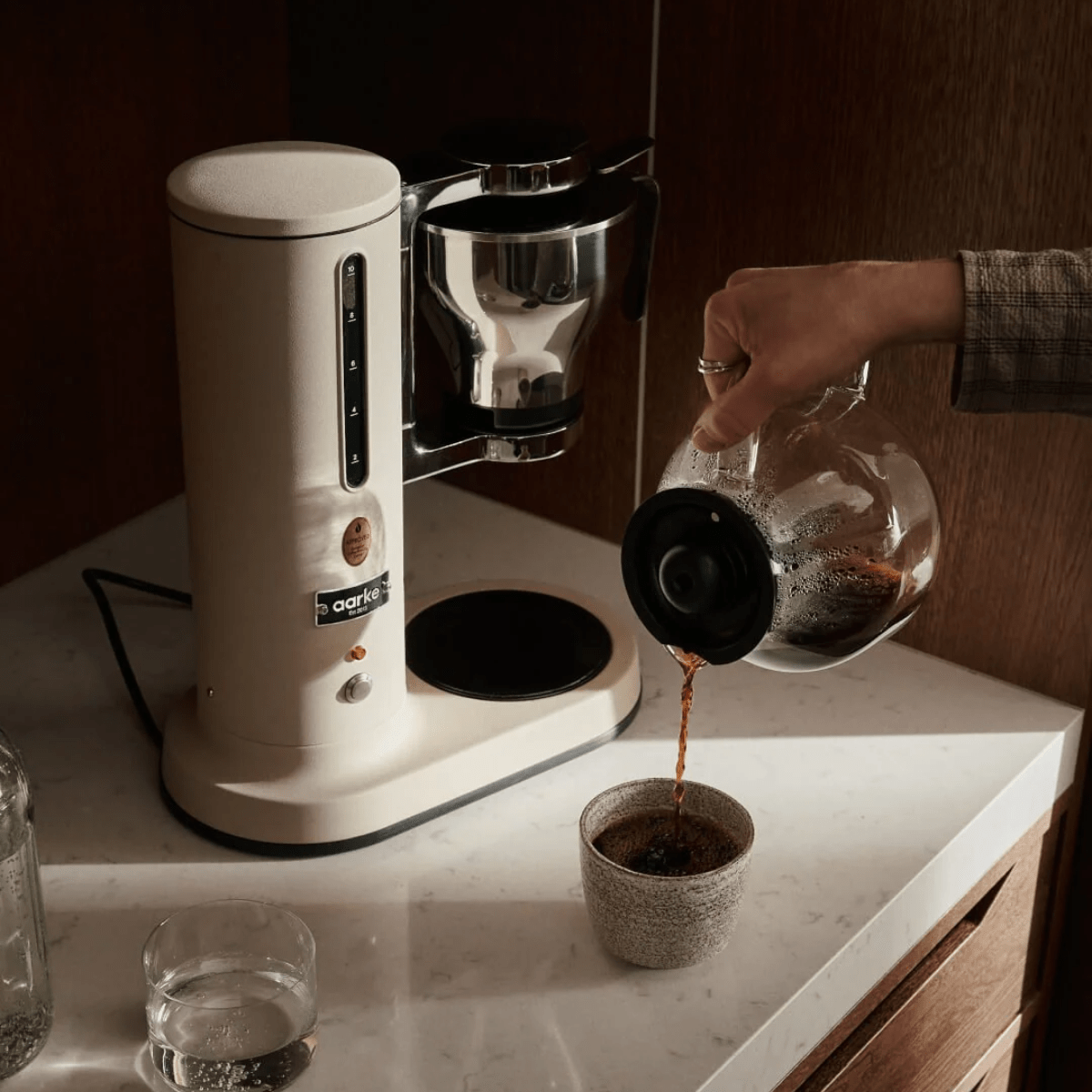 Aarke Electric Drip Coffee Maker, Sand