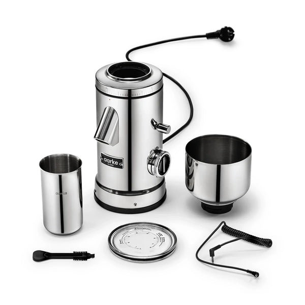Aarke Flat Burr Coffee Grinder, Stainless Steel
