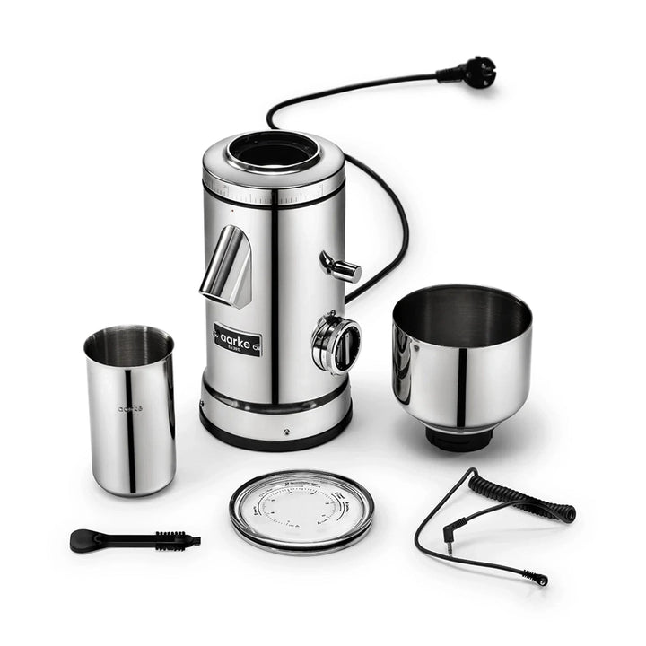 Aarke Flat Burr Coffee Grinder, Stainless Steel
