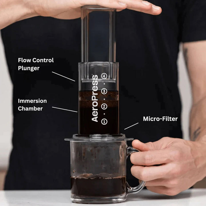 AeroPress Coffee &amp; Espresso Maker - Clear Black