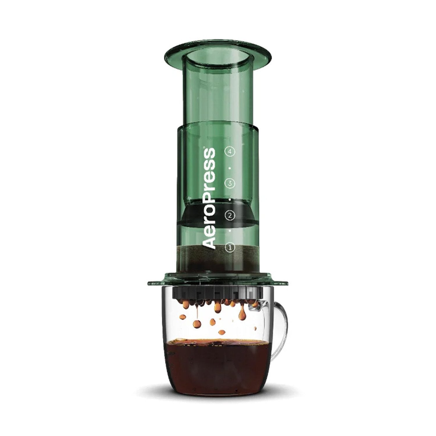 AeroPress Coffee & Espresso Maker - Clear Green
