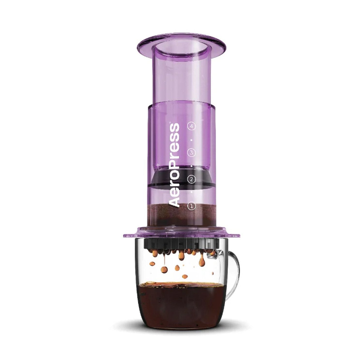 AeroPress Coffee & Espresso Maker - Clear Purple