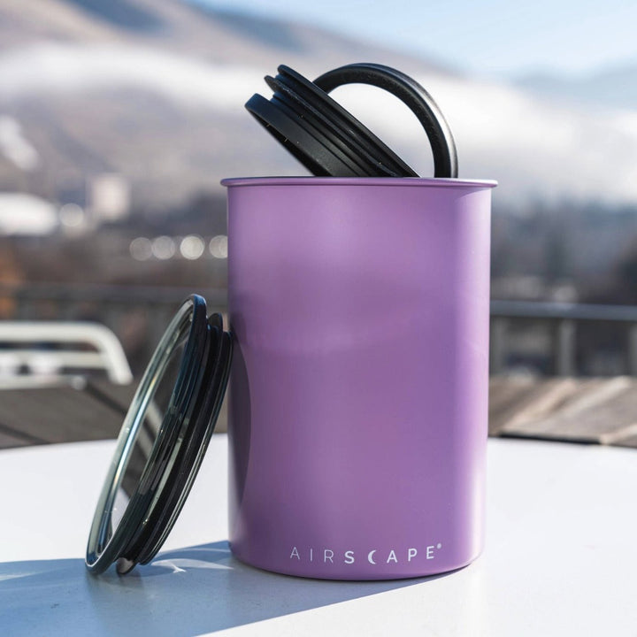 Airscape Medium 1 lb Stainless Steel Canister, Matte Lupine