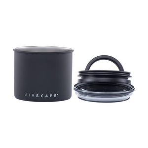 Airscape Small 0.5lb Stainless Steel Canister, Matte Black