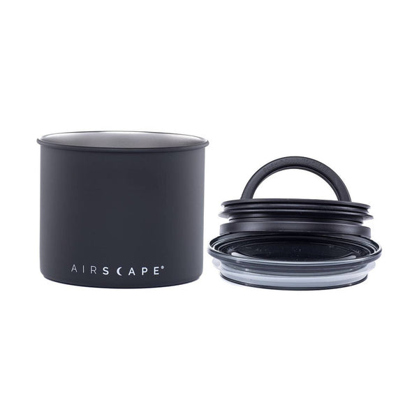 Airscape Small 0.5lb Stainless Steel Canister, Matte Black