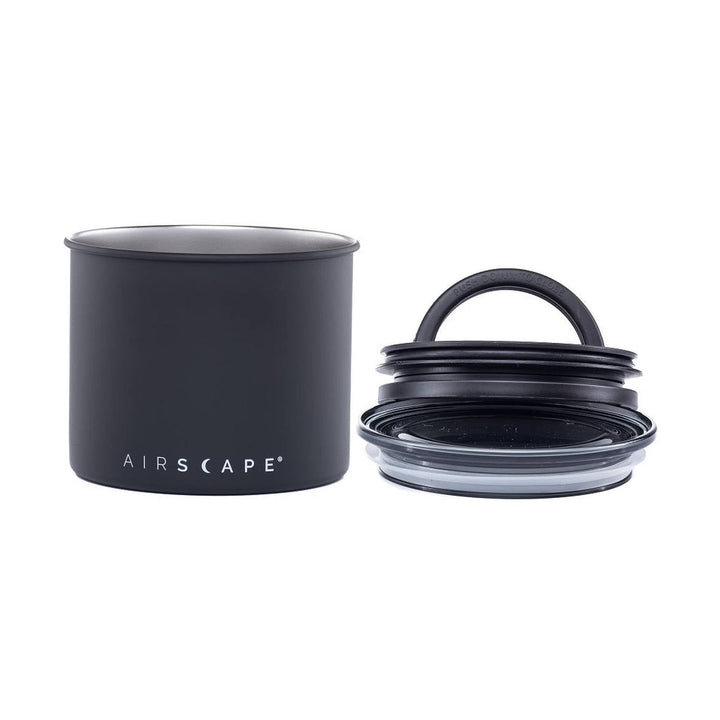 Airscape Small 0.5lb Stainless Steel Canister, Matte Black