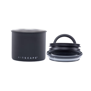 Airscape Small 0.5lb Stainless Steel Canister, Matte Black