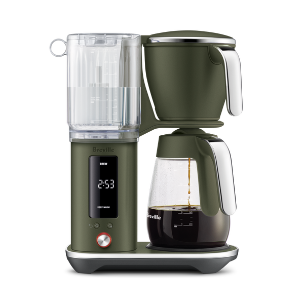 Breville Luxe Precision Brewer Olive Tapanade, Glass Carafe, #BDC415OLT1BNA1