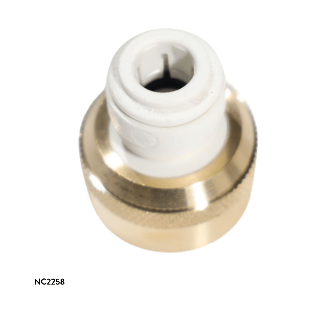 BRASS FEMALE HOSE CONNECT 3/8X3/4 NC2258