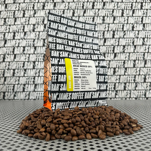 Café en grains entiers Sam James Buzz Lite, 12 oz