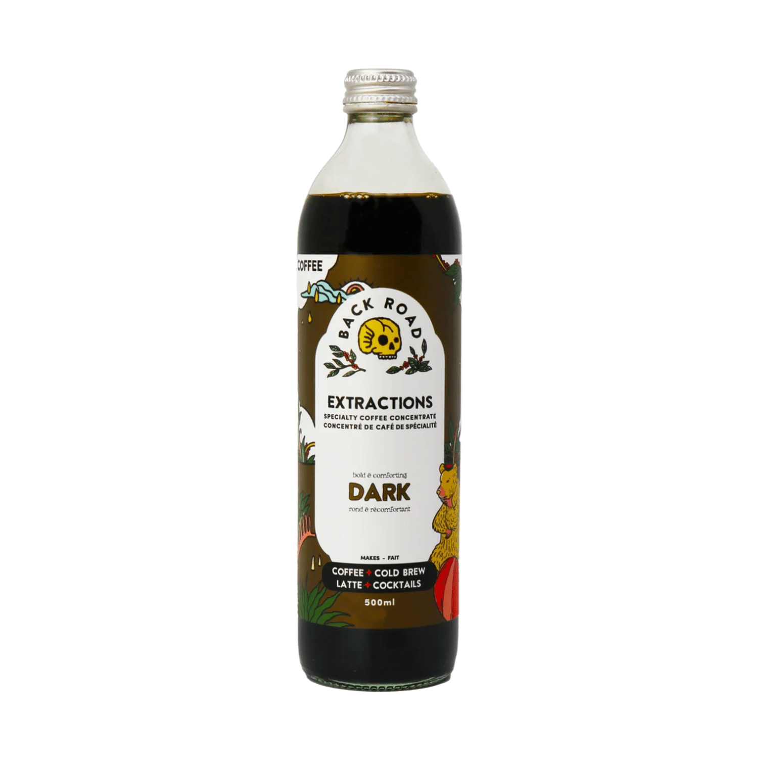 Back Road Coffee Roasters Dark Coffee Extraction Concentrate, 500ml