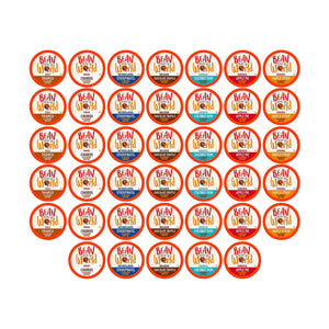 Bean Around the World Flavoured Variety Pack Single Serve Coffee, 40 Pack