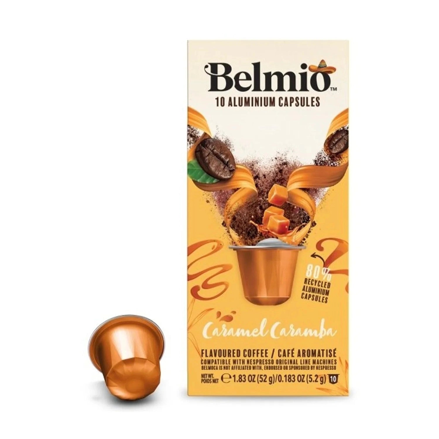 Belmio Caramel Caramba Nespresso® Compatible Capsules, 10 Pack