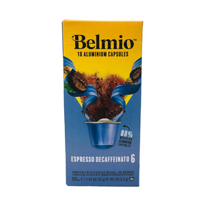 Belmio Decaffeinato 6 Nespresso® Compatible Capsules, 10 Pack