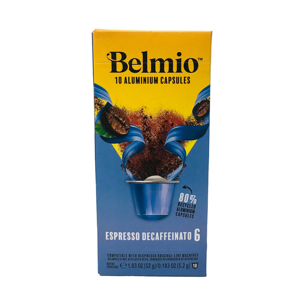 Belmio Decaffeinato 6 Nespresso® Compatible Capsules, 10 Pack
