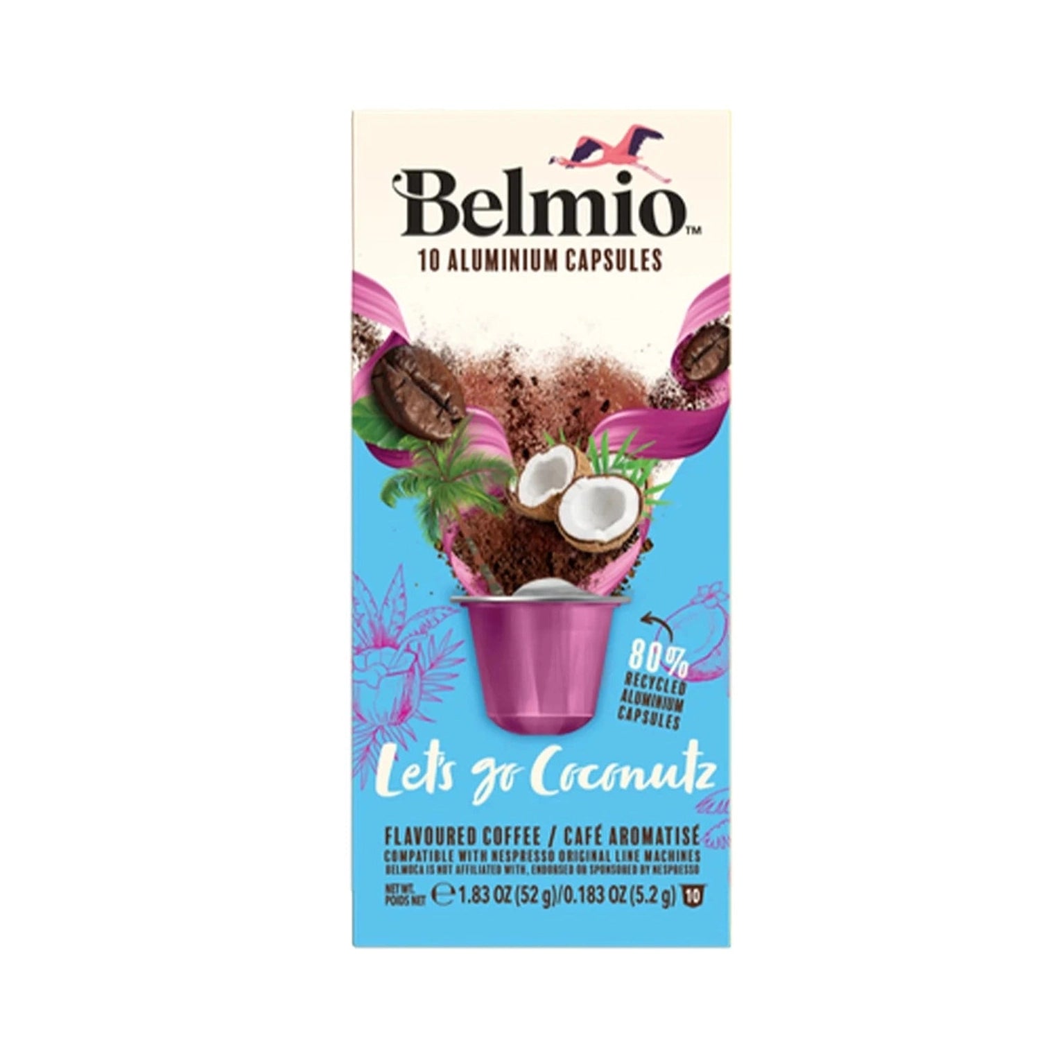 Belmio Let's go Coconutz Nespresso® Compatible Capsules, 10 Pack