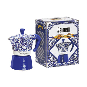Bialetti Dolce&Gabbana Moka Express Espresso Maker Mediterranean blue, 3 Cup
