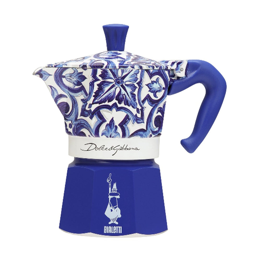 Bialetti Dolce&amp;Gabbana Moka Express Espresso Maker Mediterranean blue, 3 Cup