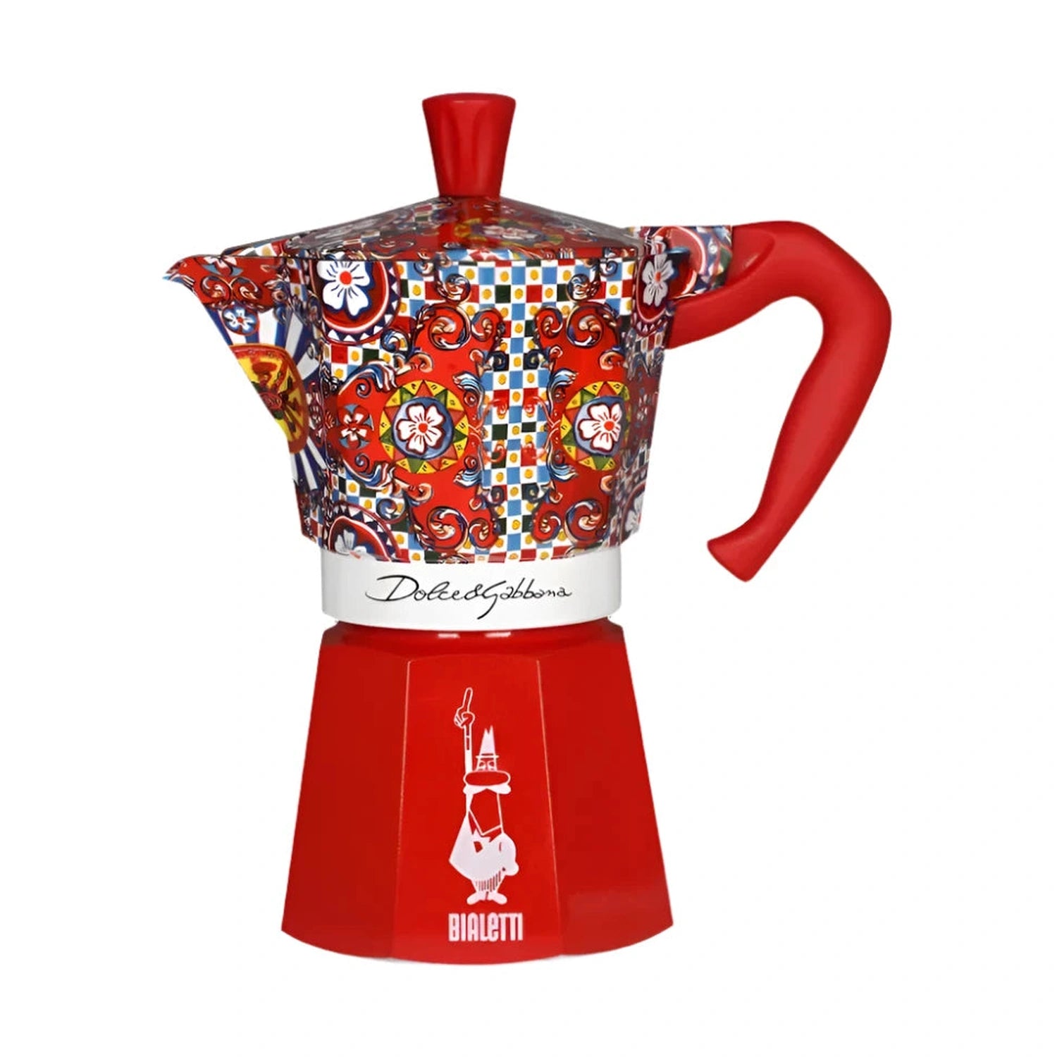 Bialetti Dolce&Gabbana Moka Express Espresso Maker Sicilian Red, 6 Cup