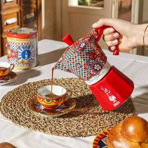 Bialetti Dolce&Gabbana Moka Express Espresso Maker Sicilian Red, 6 Cup