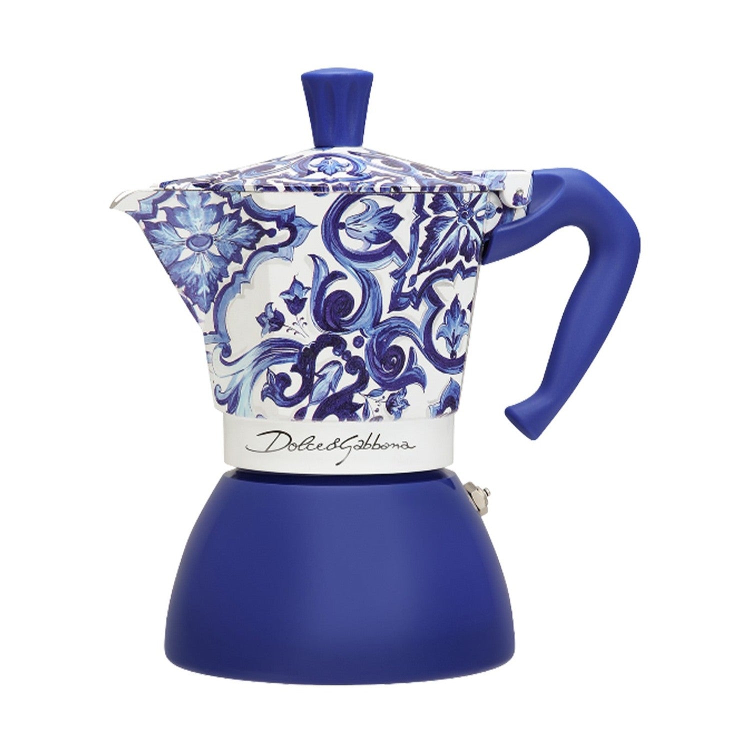 Bialetti Dolce&Gabbana Moka Induction 6 Cup Coffee Maker, Mediterranean Blue